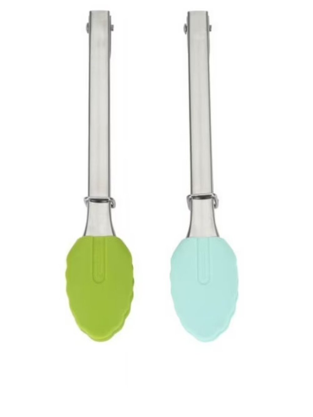 Teal and Green Leaves Serving Utensils